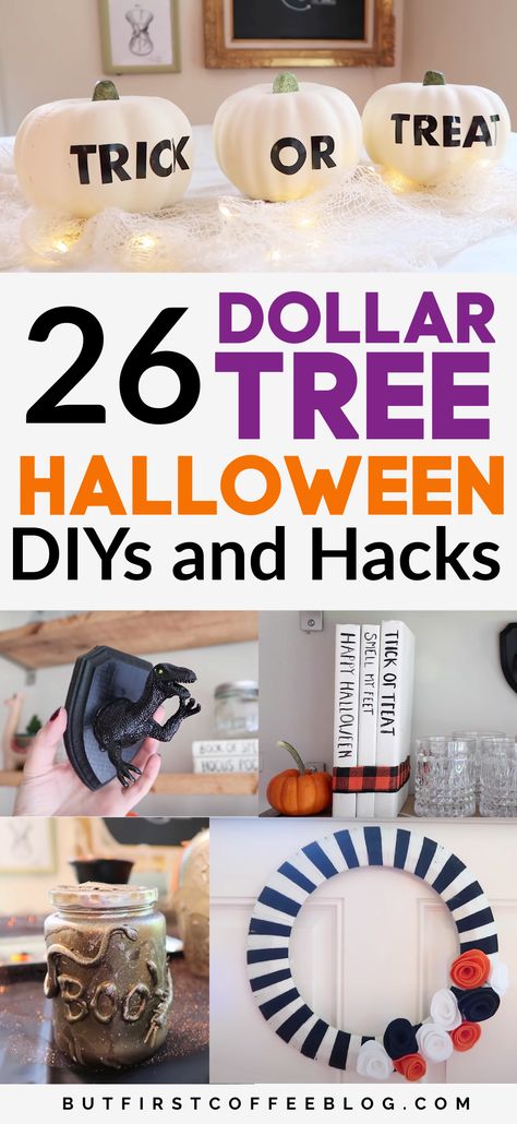 Dollar Tree Decorations, Dollar Tree Halloween Diy, Dollar Tree Halloween Decor, Apartment Halloween, Dollar Store Halloween Decorations, Easy Diy Halloween Decorations, Dollar Tree Halloween, Homemade Halloween Decorations, Diy Halloween Wreath