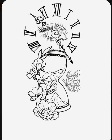 Tattoos God, Half Sleeve Tattoo Stencils, Cute Thigh Tattoos, Arm Sleeve Tattoos For Women, Chicano Tattoos Sleeve, Half Sleeve Tattoos Drawings, Hourglass Tattoo, Hand Tattoos For Girls, Pretty Hand Tattoos