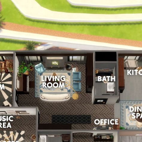 Michaela Sims | Sims 4 Builder ✨🇨🇿 on Instagram: "And now the floor plan of my Luxury Artist Apartment 🔑 I have been having a lot of fun with apartments lately, with this one being a lot more moody and elegant than the last one that I did which was very colorful 😅🥰  💙 San Myshuno 💙 121 Hakim House 💙 $85,915  💙 Origin ID: michaelasimsyt 💙 Speed build on my YT channel, link in bio ________________ 🏷  the sims 4 | the sims 4 house | the sims 4 ideas | sims 4 speedbuild | sims 4 exterior  Game: @thesims | #thesims #thesims4 #sims4 #showusyourbuilds #ts4 #sims4build #simstagram #simsbuild" 122 Hakim House Sims 4, Sims 4 San Myshuno Builds, Sims 4 Art Apartment, Sims 4 Exterior, 121 Hakim House, Sims 4 San Myshuno Apartment Ideas, Sims 4 Ideas, Artist Apartment, San Myshuno Apartments Sims 4