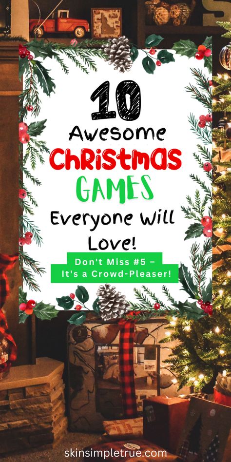 Create lasting memories with Fun Christmas Games for Kids, Family, and Adults! Host a Ping Pong Christmas Game or plan Christmas Eve Games for a cozy holiday. Get into the spirit with Fun Family Christmas Games, Fun Holiday Games, and Funny Christmas Games. Don't miss out on Christmas Party Games For Groups, Christmas Party Games For Adults, and Christmas Party Games For Kids to entertain everyone. Include Xmas Games and Funny Christmas Party Games for a truly festive experience, along with Christmas Gift Games for added excitement! Wright Family Christmas Game, Fun Group Games For Adults Funny, Family Xmas Games Christmas Eve, Christmas Game Night Party, Family Games For Christmas Eve, Holiday Games With Prizes, Funny Christmas Games For Groups, Xmas Eve Party Ideas, Christmas Game For Family