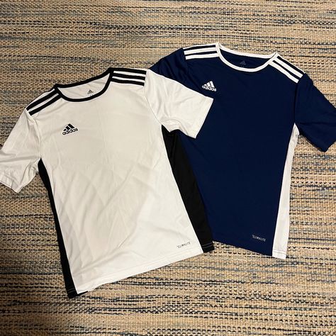 Adidas Tshirt, Soccer Shirt, Adidas Climalite, Adidas Soccer, Adidas Blue, Adidas White, Soccer Shirts, Adidas Shirt, Jd Sports