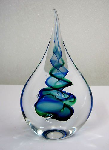 Adam Jablonski Handmade Art Glass Teardrop Paperweight Signed Murano Cobalt Blue Art Of Glass, Blown Glass Art, Glass Artwork, Gorgeous Glass, Glass Marbles, Glass Art Sculpture, Glass Paperweights, Glass Ceramic, Paperweights