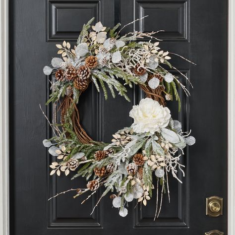 White twig wreath