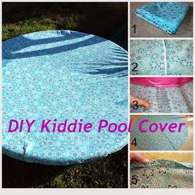 The New Officer's Wife: DIY Kiddie Pool Cover Diy Kiddie Pool, Kiddie Pool Cover, Kiddie Pool Ideas, Dog Pool, Tank Pool, Stock Tank Pool, Baby Pool, Playhouse Outdoor, Diy Pool