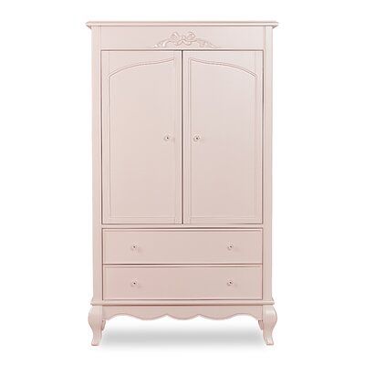 Pink Armoire, Girls Armoire, Pink Green Bedrooms, Baby Armoire, Solid Wood Armoire, Armoire Makeover, Pink Wardrobe, Tiny House Furniture, Armoire Wardrobe