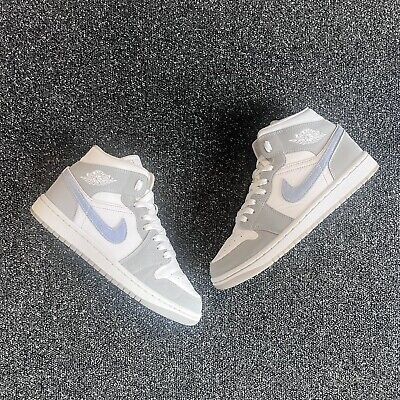 ad eBay - Used without Box. 8/10 Condition. We will do our best to solve your problem as soon as possible. Jordan 1 Mid Wolf Grey, Womens Trainers, Nike Air Jordan 1 Mid, Nike Air Jordan 1, Air Jordan 1 Mid, Jordan 1 Mid, Air Jordan 1, Trainers Women, Nike Air Jordan