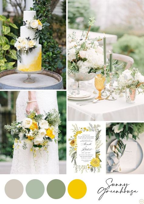 Italian Wedding Reception, Yellow White Wedding, Summer Wedding Style, Yellow Wedding Inspiration, Yellow Wedding Theme, Wedding Color Scheme, Mediterranean Wedding, White Wedding Theme, Golden Wedding Anniversary