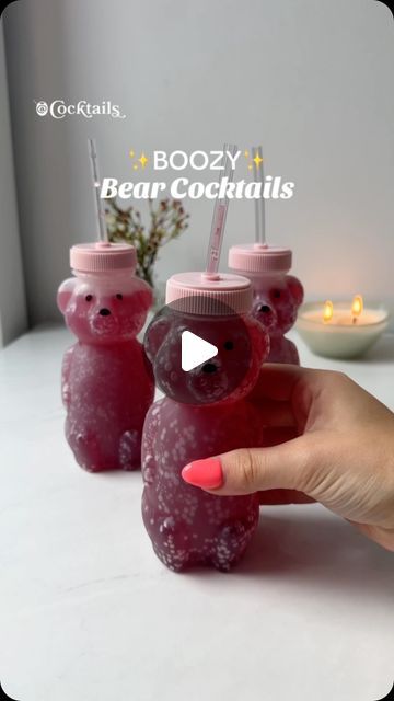 Bear Themed Drinks, Buzzballz Aesthetic, Bear Cocktail, Super Bowl Drinks, Blueberry Preserves, Vodka Lemon, Bear Drink, Blueberry Vodka, Bear Cup