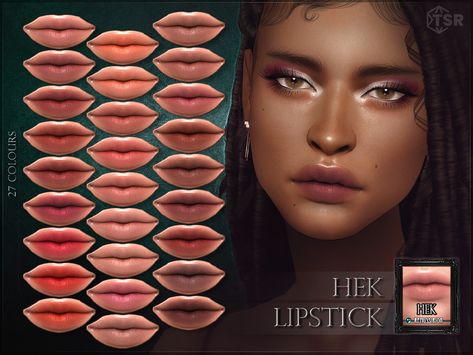 The Sims Resource - Hek Lipstick The Sims Resource Lipstick, Maxis Match Lipstick, Sim4 Makeup, Sims 4 Cc Makeup Lipsticks, Sims 4 Cc Lipstick, Sims 4 Lipstick, Sims 4 Makeup, Sims Makeup, Sim4 Cc