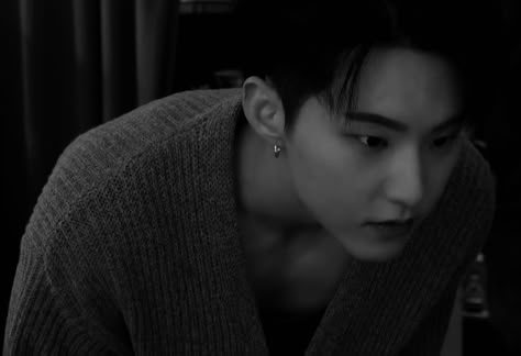 Hoshi Black And White, Hoshi Landscape, Hoshi Black Hair, Black And White Landscape, Reasons To Live, Black Aesthetic, Seventeen, Black Hair, Black And White