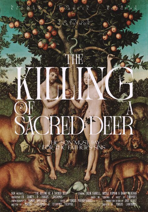 Poster Design | The Killing of a Sacred Deer on Behance The Killing Of A Sacred Deer Poster, The Killing Of A Sacred Deer, Killing Of A Sacred Deer, Yorgos Lanthimos, Deer Poster, Foreign Movies, Movie Covers, Girl Movies, Nature Posters