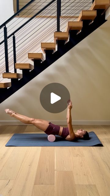 Misha on Instagram: "Here are some great moves to strengthen your core that you can do at home with just a foam roller!✨ No need to wait for your next reformer Pilates class! 😉⁣
⁣
Pilates mat, foam roller, and set from: @bettermestore 
⁣
Use my promo code MISHA20 for a 20% off discount for ALL items from BetterMe Store!⁣
🛍️⁣ @bettermestore 
⁣
#BetterMeStore #BetterMe #pilatesequipment #bettermeequipment #ad" Pilates With Foam Roller, Foam Roller Pilates, Pilates Props, Roller Workout, Pilates Moves, Foam Roller Exercises, Pilates Equipment, Reformer Pilates, Pilates Mat