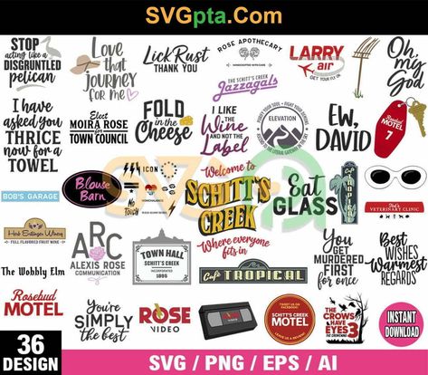 Schitts Creek Svg, Heat Press Projects, Interest Board, Rose Svg, Ew David, David Rose, Schitt's Creek, Schitts Creek, Veterinary Clinic