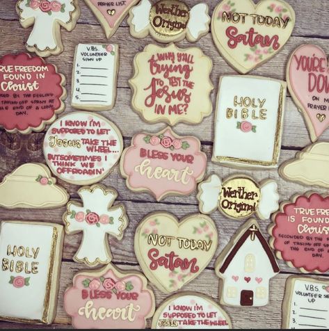 Bible Cookies Decorated, Scripture Cookies, Special Cookies, Werthers Original, Lds Scriptures, Prayer List, Christmas Cookies Decorated, Cut Out Cookies, Food Inspo