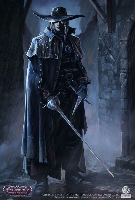 Pathfinder Wrath Of The Righteous, Wrath Of The Righteous, Rogue Dnd, Gaming Characters, Bloodborne Art, Vampire Hunter, Bloodborne, Dungeons And Dragons Characters, Fantasy Story