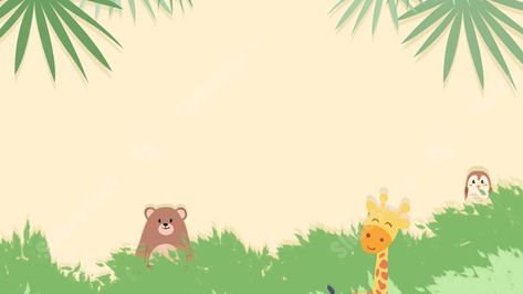 animal jungle green forest nature cute Forest Ppt Background, Cute Powerpoint Background, Professional Ppt Background, Professional Ppt, Cute Powerpoint, Animal Jungle, Ppt Background, Slide Background, Presentation Backgrounds