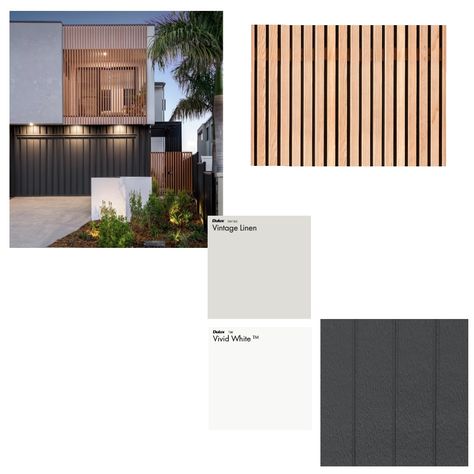 Facade Mood Board, Exterior Mood Board, Exterior Interior Design, Design Mood Board, Facade Material, Material Board, The Mod, Interior Design Mood Board, Mood Board Design