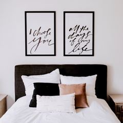 JENESSA WAIT (@jenessawait) • Instagram photos and videos Posters On Wall, Bedroom Art Above Bed, Bedroom Wall Decor Above Bed, Posters On Wall Bedroom, Art Above Bed, Bedroom Decor For Couples, Above Bed Decor, Bedroom Signs, Wall Bedroom