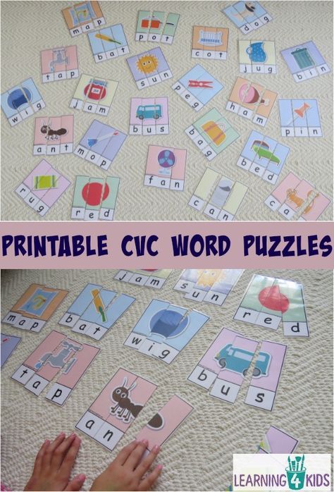 Sight Word Puzzles, Jolly Phonics Activities, Vowel Consonant, Letter Learning, Cvc Activities, Cvc Word Activities, Balanced Literacy, Cvc Word, Jolly Phonics