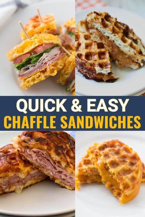 Chaffle Sandwich, Kasey Trenum, Chaffle Recipes, Low Carb Sandwiches, Keto Chaffle, Waffle Maker Recipes, Bariatric Eating, Low Carbs, Recipes Breakfast