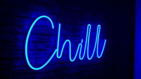 Blue Neon Sign, Neon Light Wallpaper, Blue Neon Lights, Neon Signs Quotes, Blue Aesthetic Dark, Blue Quotes, Neon Quotes, Neon Wall Art, Neon Words