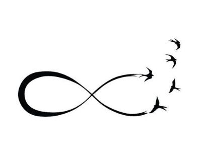 Infinity Tattoo With Birds, Infinity Tattoo Designs, Infinity Symbol, Birds Tattoo, The Birds, Infinity Tattoo, Tattoo Ideas, Tattoo Designs, Birds