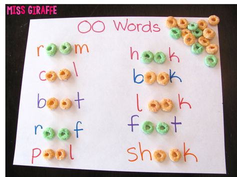 OO sound ideas and a lot more great first grade ideas on this blog Phonics Reception Activities, Oo Vowel Team Activities, Phonics Oo Activities, Reception English Activities, Phonics Games Eyfs, Oo Phonics, Phonics Crafts, Oo Sound, Oo Words