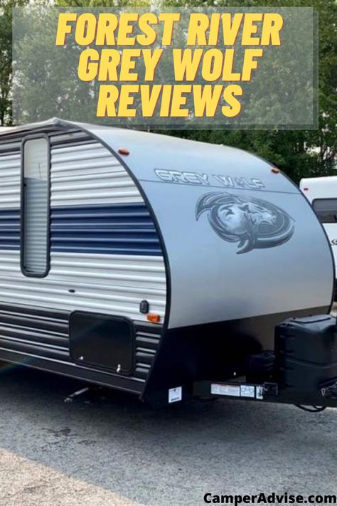 In this article, I have done a full in-depth review of the Forest River Grey Wolf Travel Trailer. I have reviewed all the floorplans with pros and cons. Grey Wolf Camper Hacks, Forest River Travel Trailer, Trailer Organization, Camper Hacks, Forest River Rv, Rv Decor, Camper Trailer, Toy Hauler, Grey Wolf