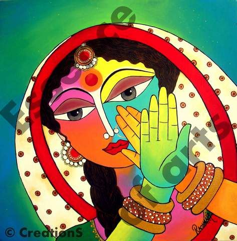 Holi - The festival of Colors Holi Painting, Holi Drawing, Holi Festival Of Colours, Festival Of Colors, India Painting, Indian Folk Art, Art Painting Gallery, Madhubani Painting, Color Festival