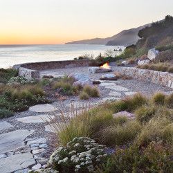 Stone Seating, Hotel Landscape, Coastal Landscaping, Australian Native Garden, Lake Garden, Coastal Gardens, Side Garden, Mediterranean Garden, Native Garden