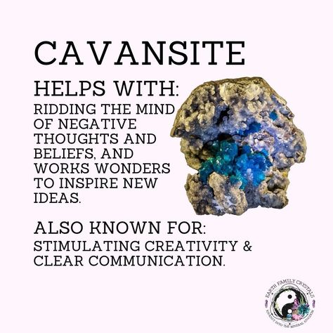 Cavansite Crystal Meaning, Cavansite Crystal, Smudging Crystals, Star Chakra, Rock Identification, Crystal Rocks, Chakras Healing, How To Clean Crystals, Spiritual Stuff