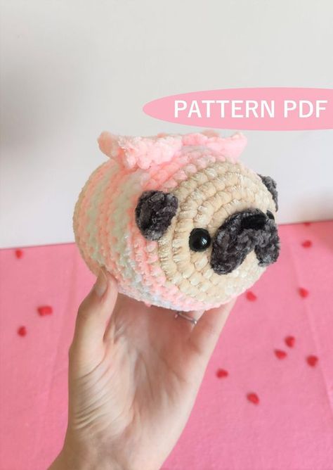 THE ORIGINAL! Valentine's Day Pug Bee Plush Crochet PATTERN! Amigurumi Pug Plushie Toy Crochet toys patterns free amigurumi #crochettoyspatternsfreeamigurumi #crochet #crochettoy #crochetpattern #crochetpatterns 1.78 Toys Quotes, Bee Plush, Easy Crochet Animals, Confection Au Crochet, Crochet Bee, Valentines Crochet, Beginner Crochet Projects, Fun Crochet Projects, Crochet Diy