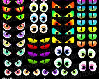 Free+Printable+Spooky+Eyes Eyes Clip Art, Letter Monster, Monster Face Painting, Eyes Glowing, Eyes Clipart, Fun Halloween Party Games, Fun Halloween Games, Scary Eyes, Animal Eyes