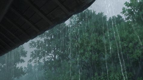 Rain Animation, Rain Gif, The Garden Of Words, Wolf Children, Smell Of Rain, Arte 8 Bits, Anime Gifs, Nature Gif, Aesthetic Gif