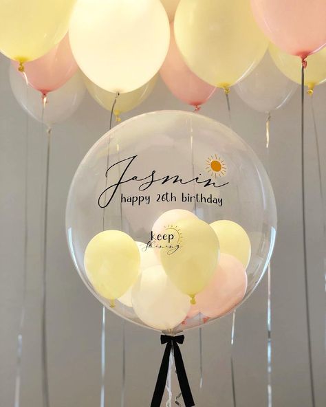 https://www.instagram.com/p/CQY1XxmHpoh/?utm_medium=share_sheet Ceiling Balloons, Magic Monday, 28th Birthday, Sunshine Birthday, Personalized Balloons, Bubble Balloons, Helium Balloons, Birthday Balloons, Balloon Decorations