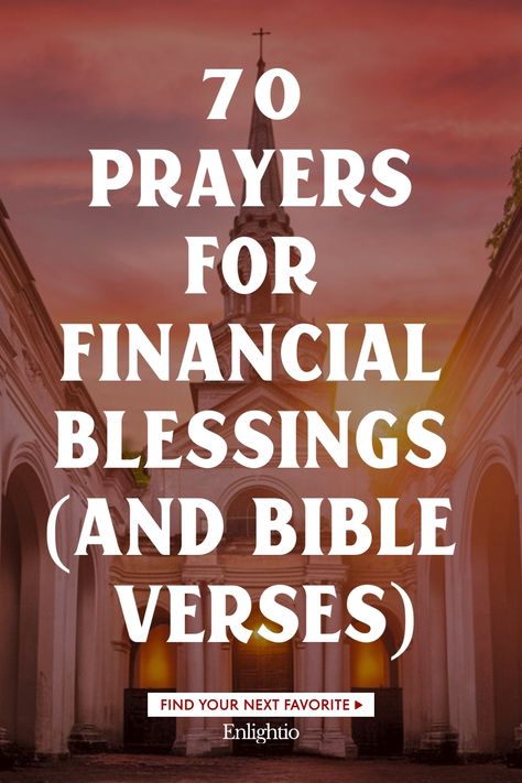 70 Prayers for Financial Blessings (and Bible Verses) Prayers For Financial Blessing, Prayers For Financial Miracles, Prayer For Financial Blessing, Prayer For Business Success, Prayer For Work, Financial Discipline, Business Prayer, Financial Prayers, Prayer For Wisdom