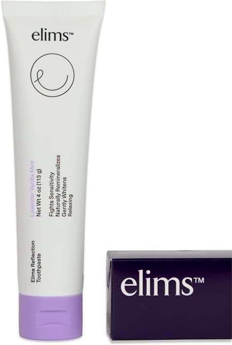 ELIMS Nano Hydroxyapatite Fluoride Free Toothpaste - All-Natural Xylitol Remineralizing Toothpaste for Whitening Sensitive Teeth - SLS Free Lavender Vanilla Mint Toothpaste for Adults & Kids 4oz Remineralizing Toothpaste, Mint Toothpaste, Lavender Vanilla, Sls Free Products, Sensitive Teeth, Dental Care, Toothpaste, Vanilla, Lavender