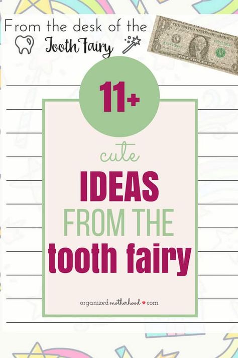 These fun ideas and tooth fairy inspiration are perfect for your child's first lost tooth or creating cute traditions to do each time your child loses a tooth. These are cute for girls and boys. Download a free printable letter from the tooth fairy or learn how to make glitter money with these easy DIY instructions! via @organizedmotherhood Lost First Tooth Ideas, Glitter Money, Lost First Tooth, Tooth Fairy Ideas, Letter From The Tooth Fairy, Tooth Fairy Money, Tooth Fairy Letter, Fairy Ideas, Diy Teething