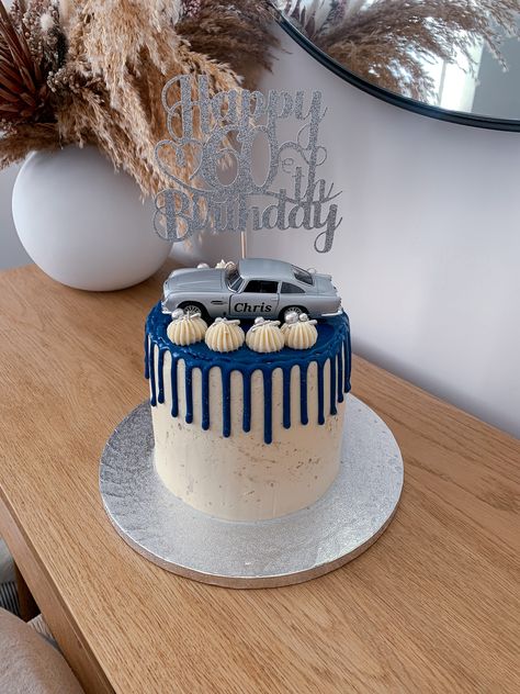 Classic Car Birthday Cake, Classic Car Cake, Cake 60th Birthday, Classic Car Birthday, Blue Drip Cake, Car Birthday Cake, Cake For Him, 60th Birthday Cake, Blue Drip