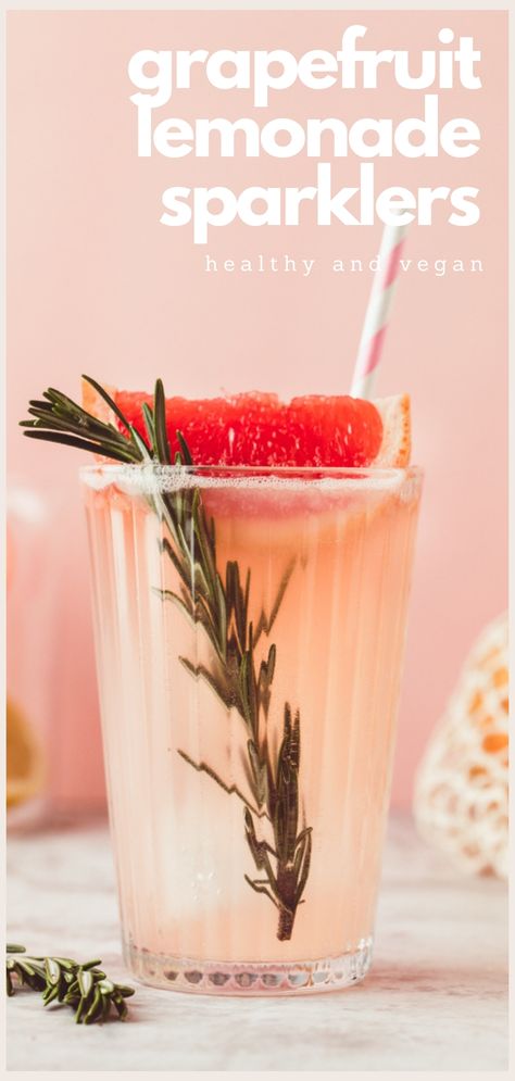 Grapefruit Lemonade, Soda Stream Recipes, Rosemary Lemonade, Grapefruit Drink, How To Make Lemonade, Holiday Party Drinks, Grapefruit Recipes, Italian Cream Soda, Drinks Healthy