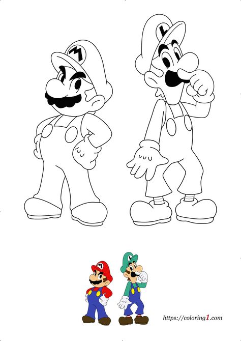 Page 1 7BE Mario And Luigi Coloring Pages, Luigi Coloring Pages, Mario Und Luigi, Mario Coloring, Hard Drawings, Super Mario Coloring Pages, Mario Y Luigi, Mario E Luigi, Free Printable Coloring Sheets