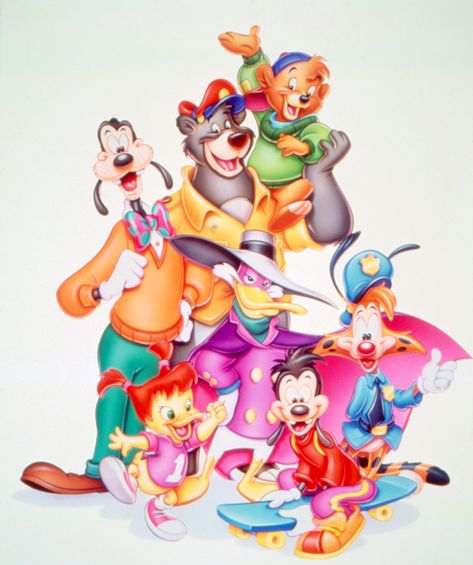 Running home from school so that you could watch The Disney Afternoon. The Disney Afternoon, Bonkers Cartoon, Disney Males, Toon Disney, Disney Afternoon, Male Cartoon Characters, Goof Troop, Darkwing Duck, Cartoon Drawings Disney