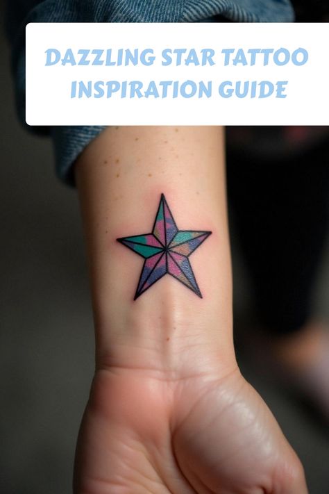 Dazzling Star Tattoo Inspiration Guide Dark Star Tattoo, Tattoos Galaxy, Celestial Tattoos, Small Star Tattoos, Celestial Tattoo, Waist Tattoos, Star Tattoo Designs, Star Tattoo, Getting A Tattoo