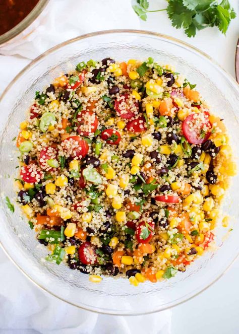 Quinoa Side Dish, Southwest Quinoa, Southwest Quinoa Salad, Packed Salad, Mexican Quinoa Salad, Quinoa Recipes Easy, Side Salad Recipes, Fresh Salad Recipes, I Heart Naptime