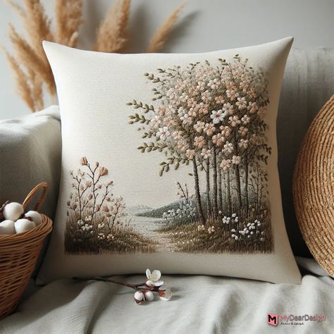 Top 10 Pillow Embroidery Ideas to Transform Your Home Decor Designer Bed Sheets, Creative Pillows, Fabric Painting On Clothes, Pillow Embroidery, Floral Cushion Covers, Sewing Easy Diy, Embroidered Pillow Covers, Cushion Cover Designs, Floral Cushions