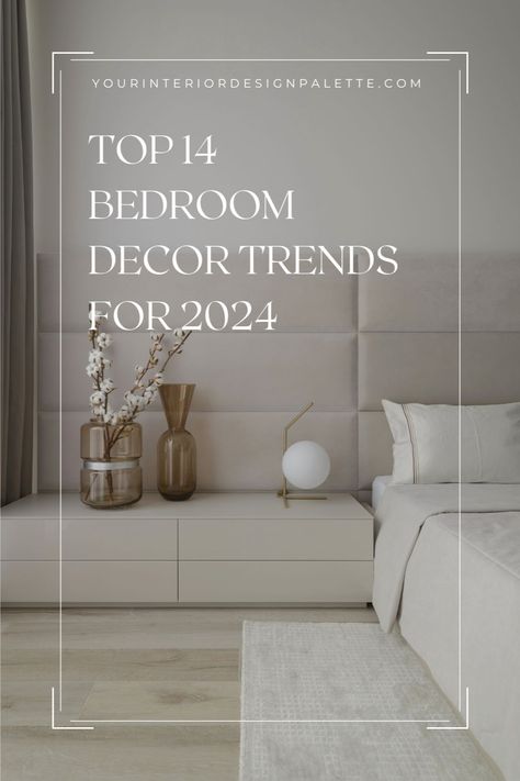 From a fusion of old and new, to the rise of sustainable design and smart living, discover everything you need to know to create your perfect 2024 bedroom makeover. Bedroom Design Trends 2024, Bedroom Decor Trends 2024, Bedrooms 2024 Trends, Bedding Trends For 2024, Bed Trends 2024, Trending Master Bedrooms 2024, Bedroom Design 2024 Trends, Latest Interior Design Trends 2024 Bedroom, Bedroom Inspirations 2024