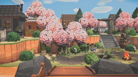 Japanese Entrance, Pink Cottagecore, Japanese Town, Dnd World Map, Entrance Design, New Animal Crossing, Animal Crossing Game, Animal Crossing Qr, Animal Games