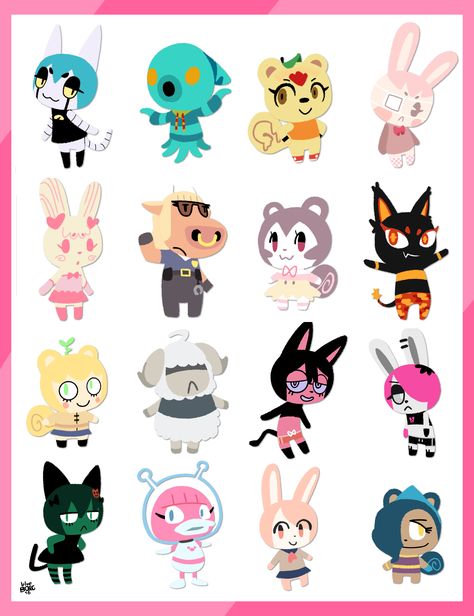 Animal Crossing Villagers Design, Acnh Oc, Animal Crossing Oc, Acnh Fanart, Animal Crossing Cats, Animal Crossing Funny, Animal Crossing Fan Art, Gato Anime, Animal Crossing Characters