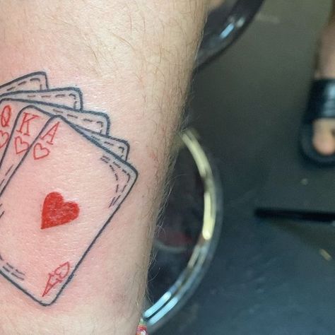 Royal Flush Tattoo, Texas Tattoos, Royal Flush, Tattoo Shop, Deck Of Cards, Tattoo Artists, Tatting, Tattoos