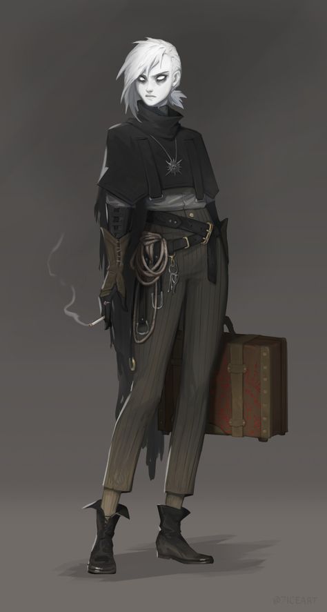 ArtStation - Changeling Occultist Rogue 5e Art, Liminal Character Design, Changeling Artificer, Changeling Rogue Male, Fantasy Politician, Politician Character Design, Changeling Bard Dnd, Changeling 5e, Artificer Dnd Art